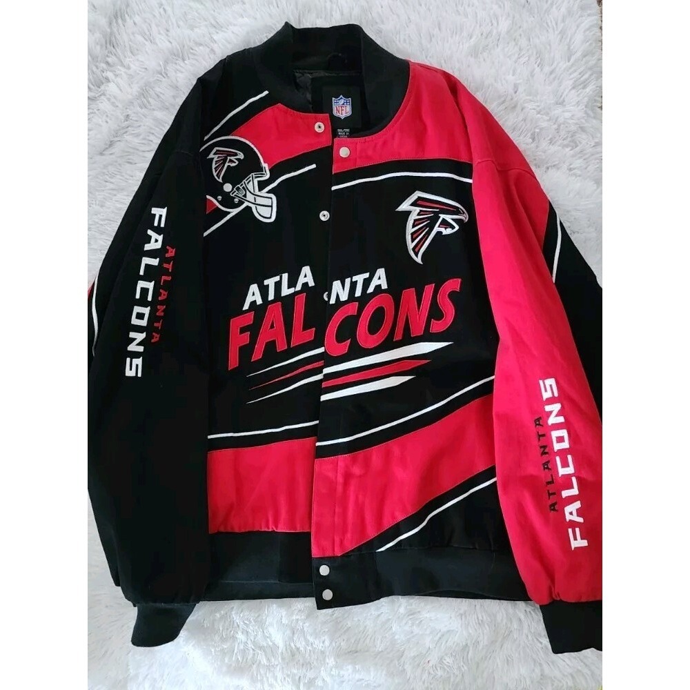NFL Falcons Jacket Black Red  5XL Atlanta‎ Falcons Dirty Birds NFL Big & Tall